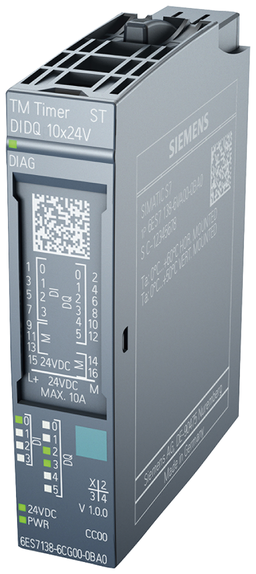 SIPLUS ET 200SP TM Timer DIDQ 10x24V 40  60 C with conformal coating ba