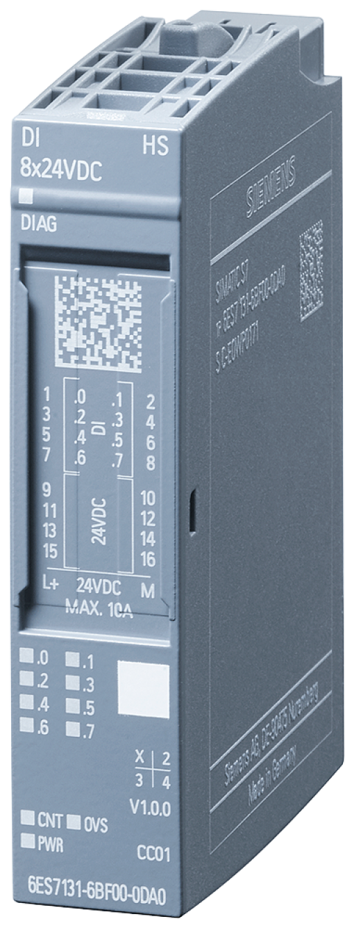 SIPLUS ET 200SP DI 8x24 V DC HF 40  70C with conformal coating based on