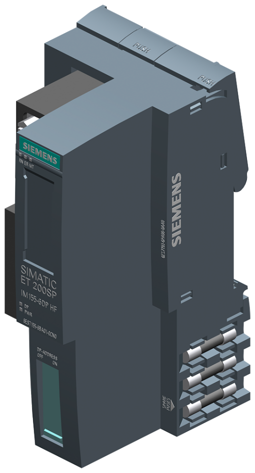 SIPLUS ET 200SP IM 1556 DP HF With server module and PROFIBUS connector