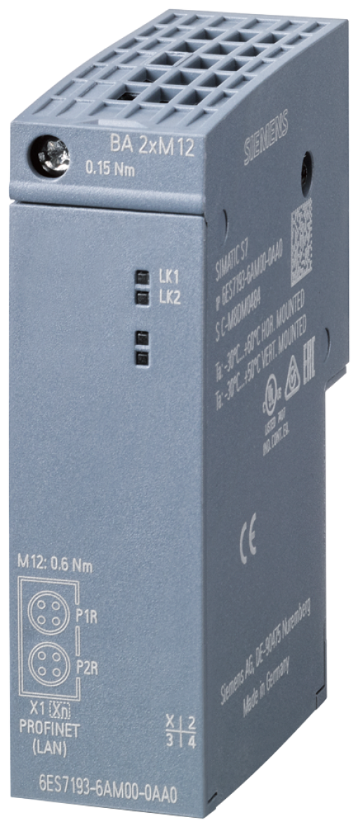SIPLUS ET 200SP BA 2x M12 BusAdapter 40  70 C with conformal coating ba