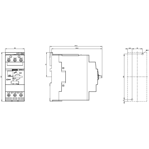 Circuit breaker size S2 for motor protection CLASS 10 Arelease 5465 A Nr