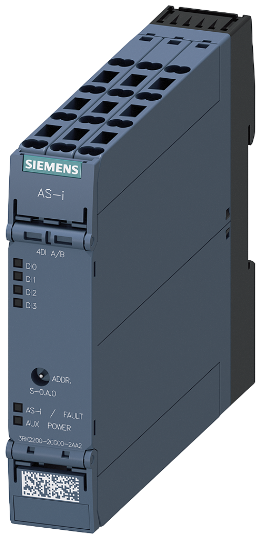 ASi SlimLine Compact module AB slave 4 DI IP20 4x input 3wire sensor 225 mm
