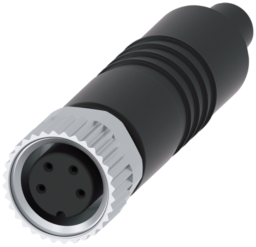 Coupling M8 with connection cable 5 m M8 connector 4pole for 3SE66