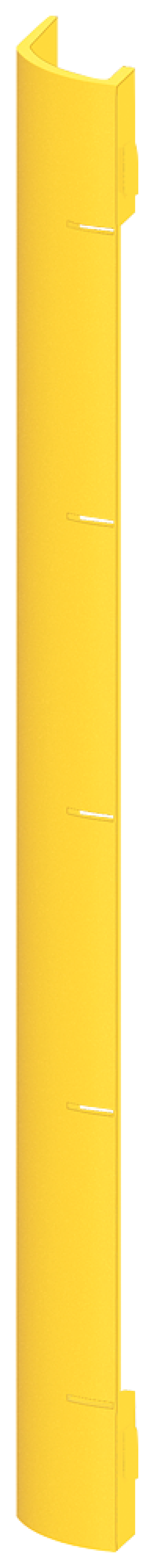 Cover control cable duct yellow
