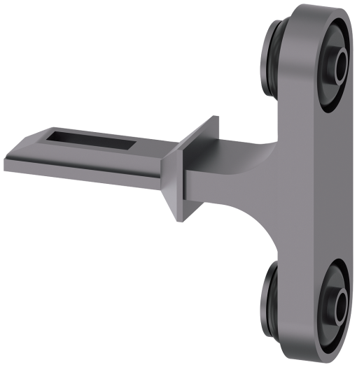 Stainless steel actuator IP69 K vertical fixing for safety position switch