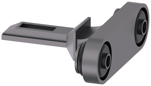 Highgrade steel actuator with transverse fixing for safety position switch