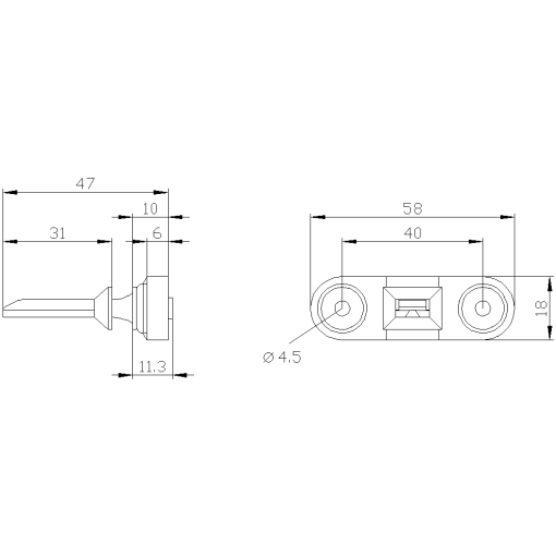 Highgrade steel actuator with transverse fixing for safety position switch