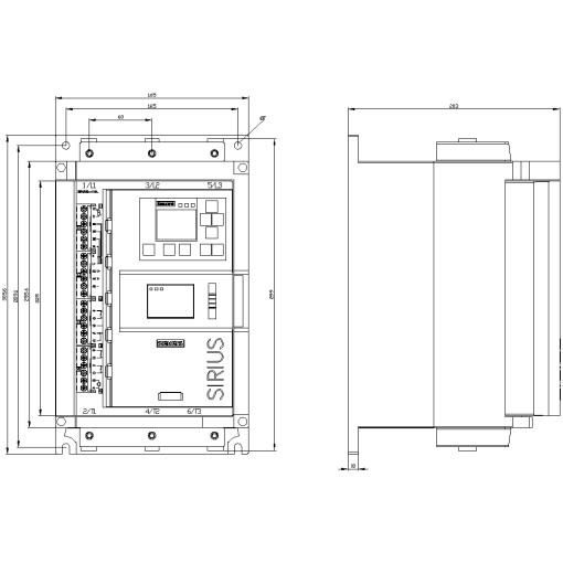SIRIUS soft starter 200690 V 93 A 24 V ACDC screw terminals