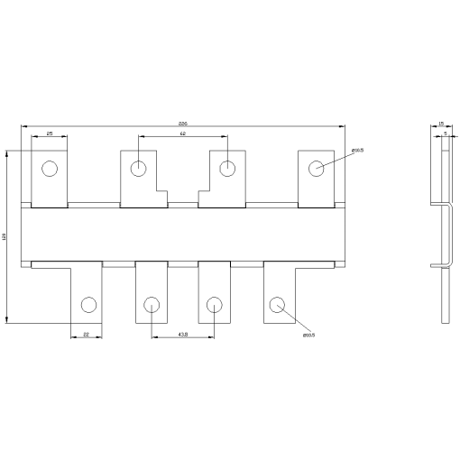 Broadened connection for 3RT137