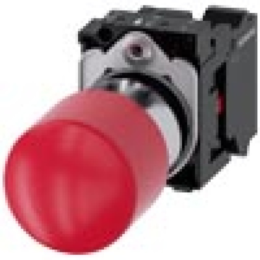 EMERGENCY STOP mushroom pushbutton 22 mm round metal red 1 NC springlo