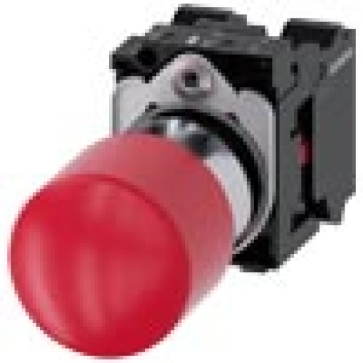 EMERGENCY STOP mushroom pushbutton 22 mm round metal red 1 NC 1 NC spri