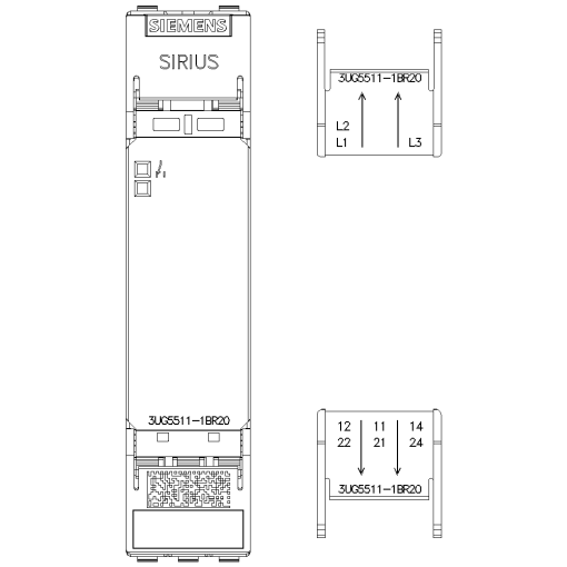 Line monitoring relay phase sequence monitoring 2 CO screw terminal