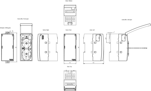 Battery housing for standalone RTU3000C