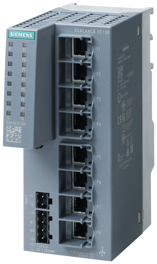 SCALANCE XC108 unmanaged switch 8x RJ45