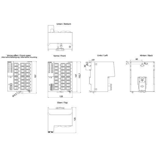 SCALANCE XC124 unmanaged switch 24x RJ45