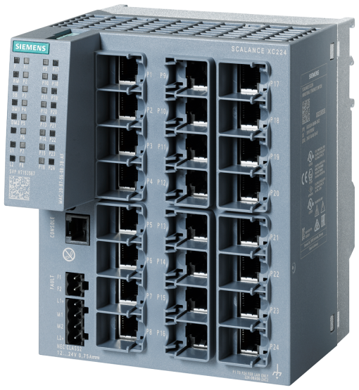 SCALANCE XC224 managed Layer 2 switch 24x RJ45