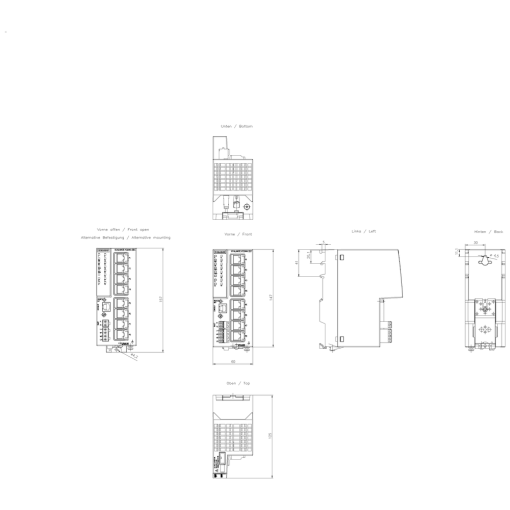 SCALANCE XC208G EEC managed Layer 2 switch 8x RJ45