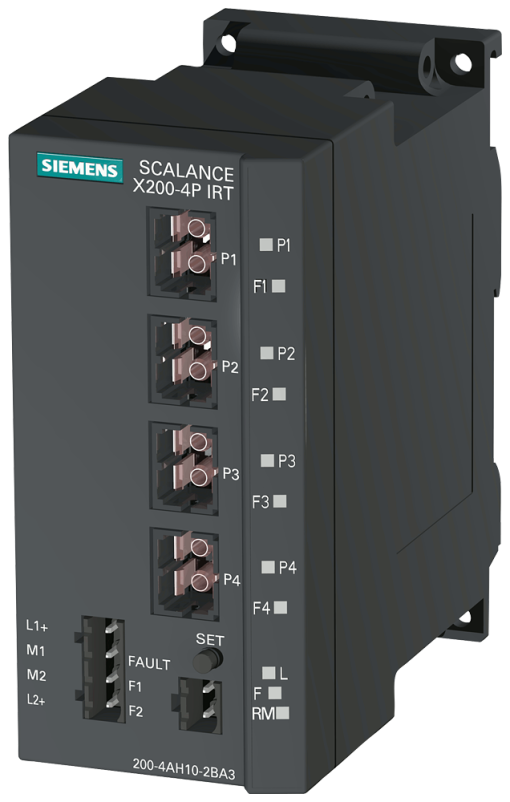SCALANCE X2004P IRT managed Layer 2 switch 4x POF SC RJ