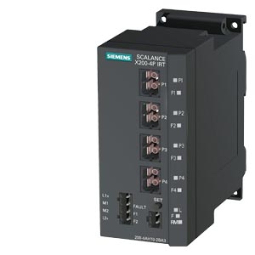 SCALANCE X2004P IRT managed Layer 2 switch 4x POF SC RJ