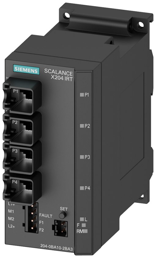 SCALANCE X204IRT managed Layer 2 switch 4x RJ45