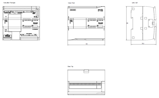 SIMATIC S71200 CPU 1214C ACDCrelay 14DI  10DQ  2AI