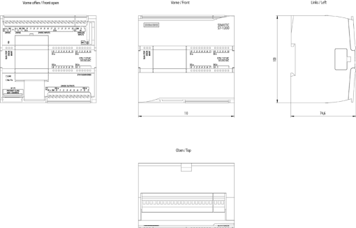 SIMATIC S71200 CPU 1214C DCDCDC 14DI  10DQ  2AI