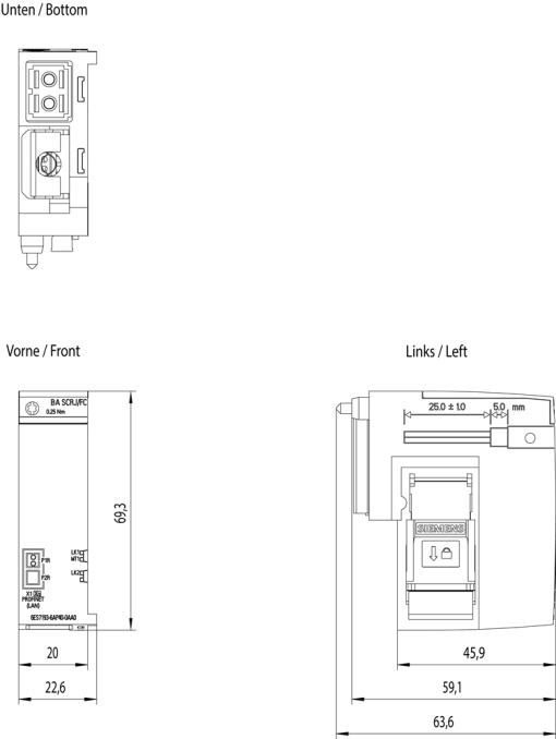 SIMATIC ET 200SP BA SCRJFC