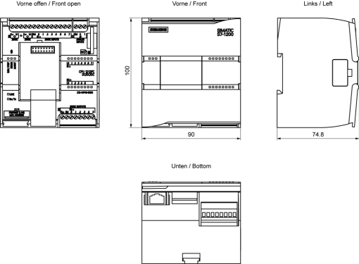 SIMATIC S71200 CPU 1212FC DCDCDC 8DI6DQ2AI