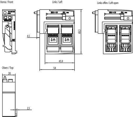 SIMATIC ET 200SP HA BA 2xFC