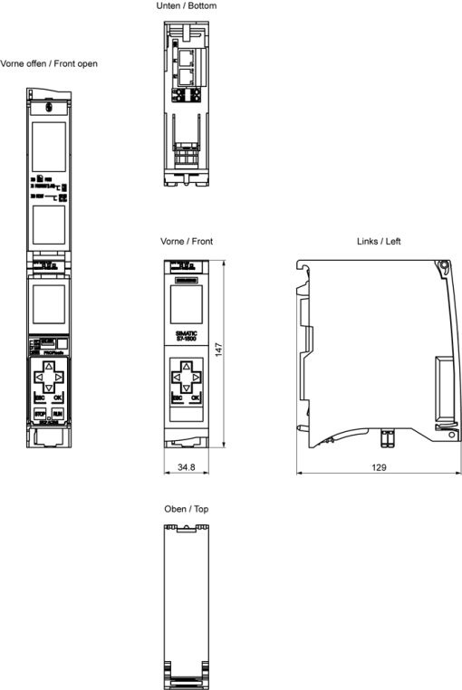 SIMATIC S71500 CPU 1511F1 PN