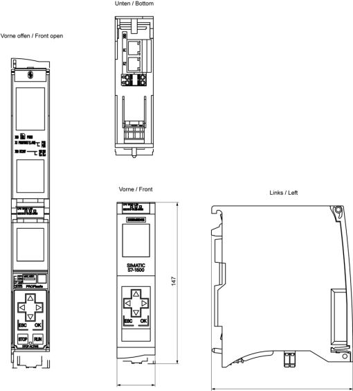 SIMATIC S71500 CPU 1513F1 PN