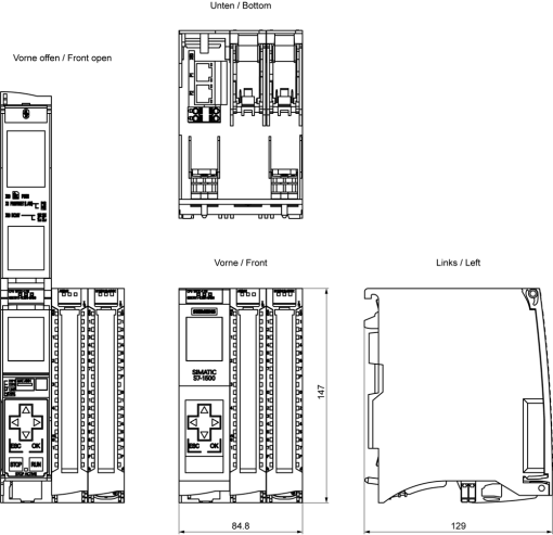 SIMATIC S71500 CPU 1511C1 PN 16DI16DQ5AI2AQ