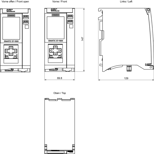 SIMATIC S71500 CPU 1515F2 PN