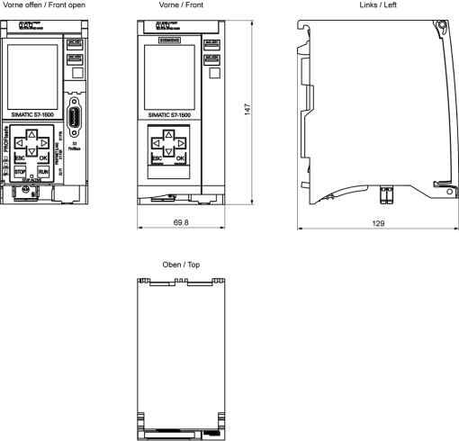 SIMATIC S71500 CPU 1516F3 PNDP