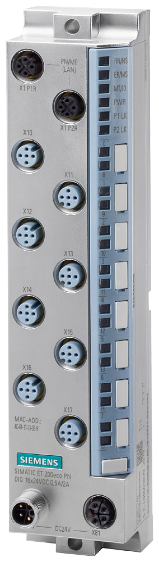 SIMATIC ET 200eco PN DI 16x24VDC M12L 8x M12