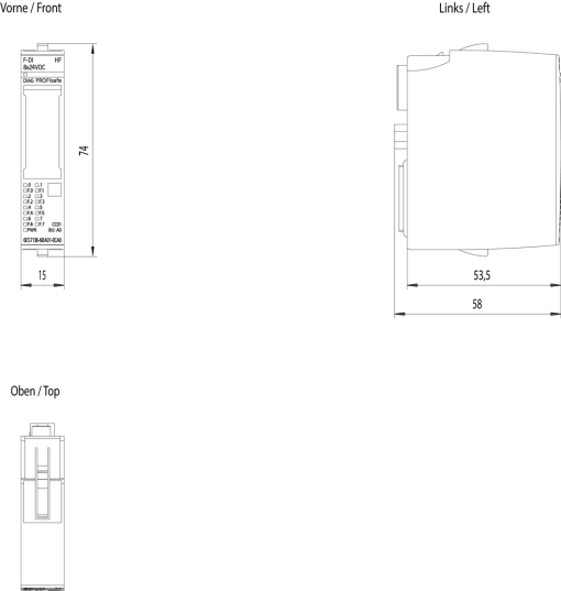 SIMATIC ET 200SP FDI 8x24VDC HF