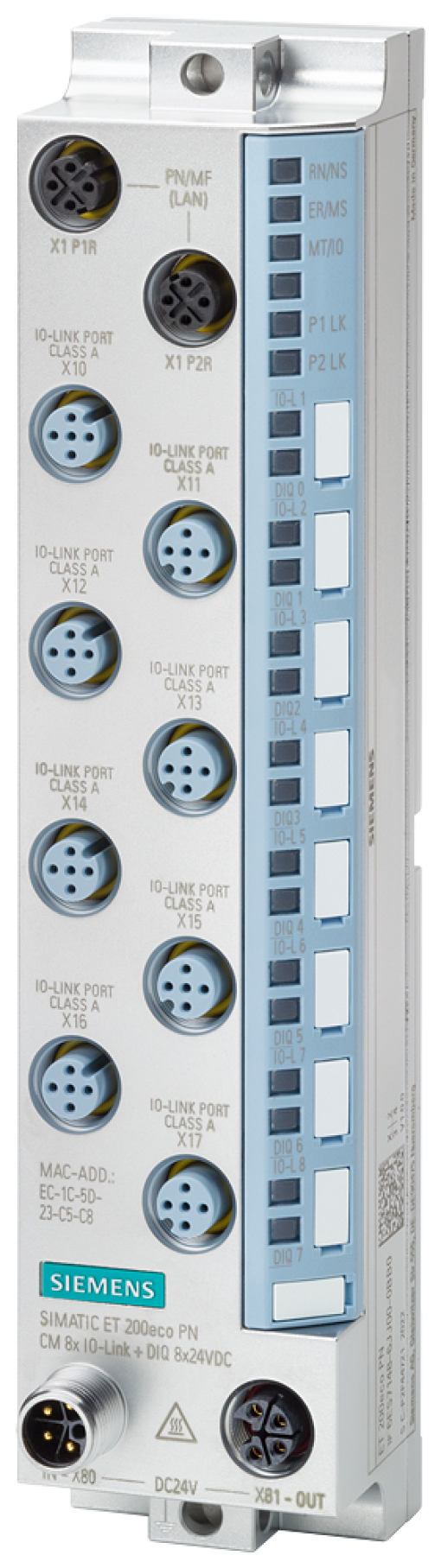 SIMATIC ET 200eco PN CM 4xIOLink M12L 8x M12