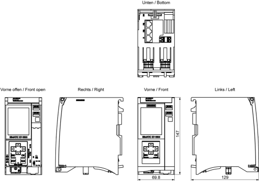 SIMATIC S71500 CPU 1515T2 PN