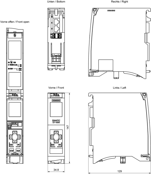 SIMATIC S71500 CPU 1511F1 PN