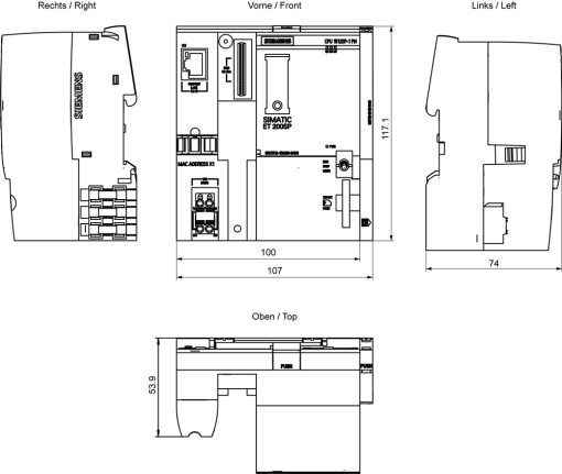 SIMATIC ET 200SP CPU 1512SP1 PN