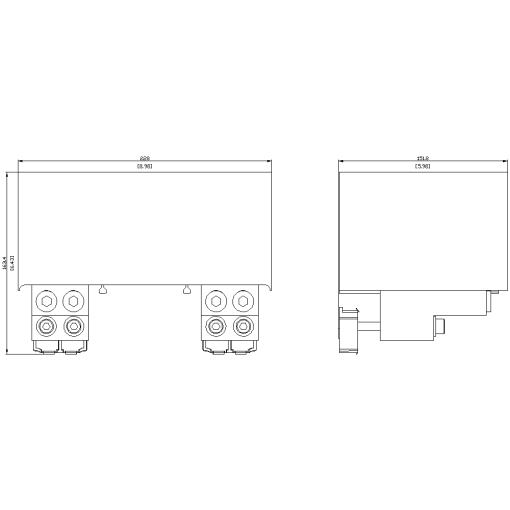 circular conduc terminal TA62 4 x 10500 kcmil for 4 cables 2 units acces