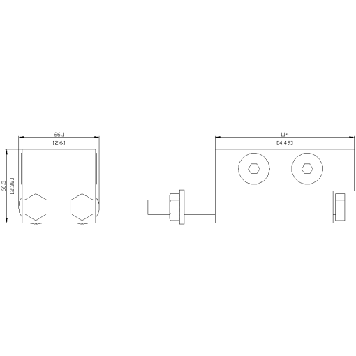 circular conduc terminal TA72 4 x 600750 kcmil for 4 cables 1 unit access