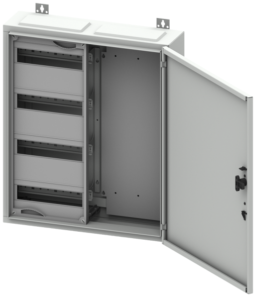 ALPHA 160 DIN wallmounted distribution board surfacemounting with multimed