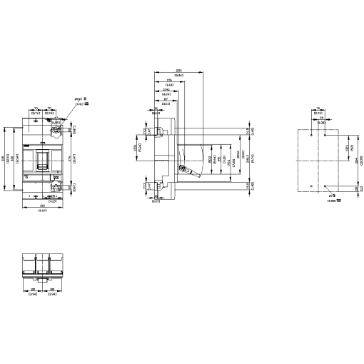 Circuit breaker 3VA5 UL frame 800 breaking capacity class H 65 kA  480 V 3pole