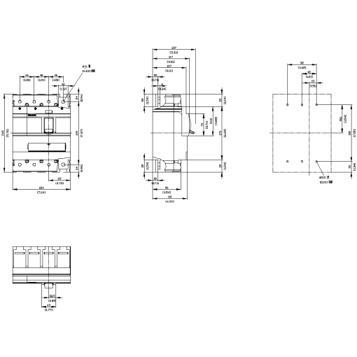 circuit breaker 3VA5 UL frame 400 breaking capacity class  H 65kA  480 V 4p