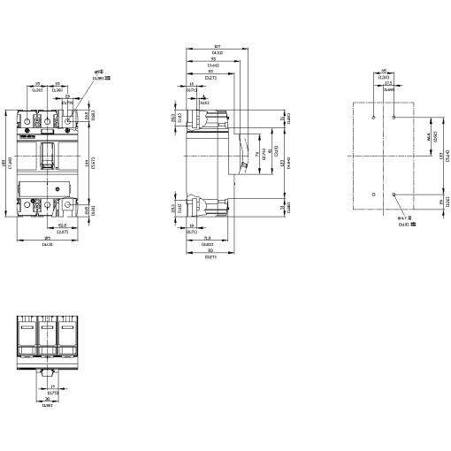 circuit breaker 3VA5 UL frame 250 breaking capacity class  C 100kA  480 V 3