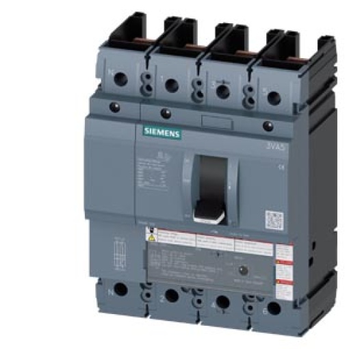 circuit breaker 3VA5 UL frame 250 breaking capacity class  C 100kA  480 V 4