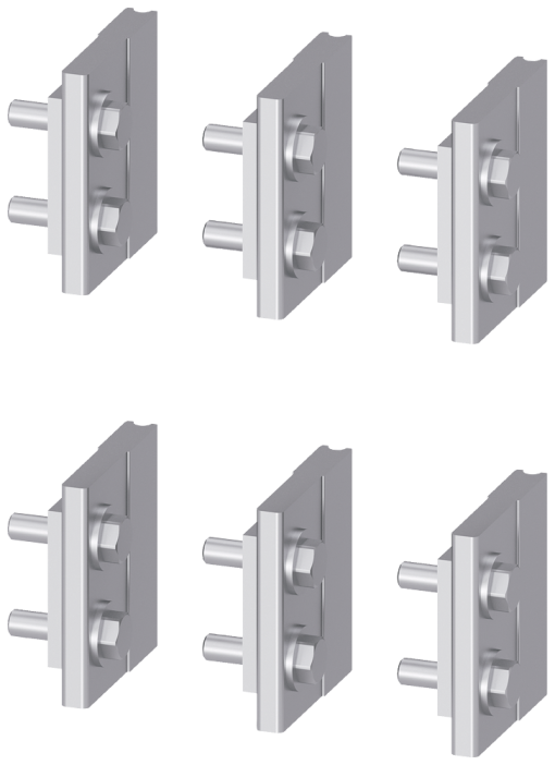 Blades Spare part for cradle guide frame rear walls with with rear vertica