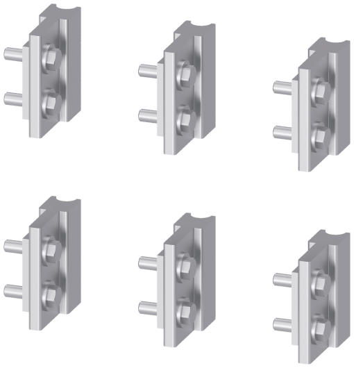 Blades Spare part for cradle guide frame rear walls with with rear vertica