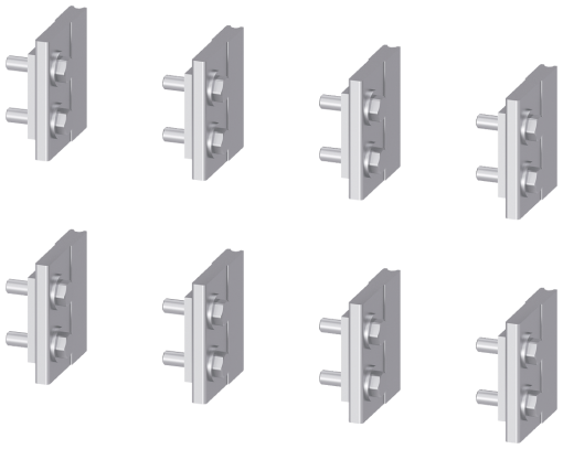 Blades Spare part for cradle guide frame rear walls with with rear vertica